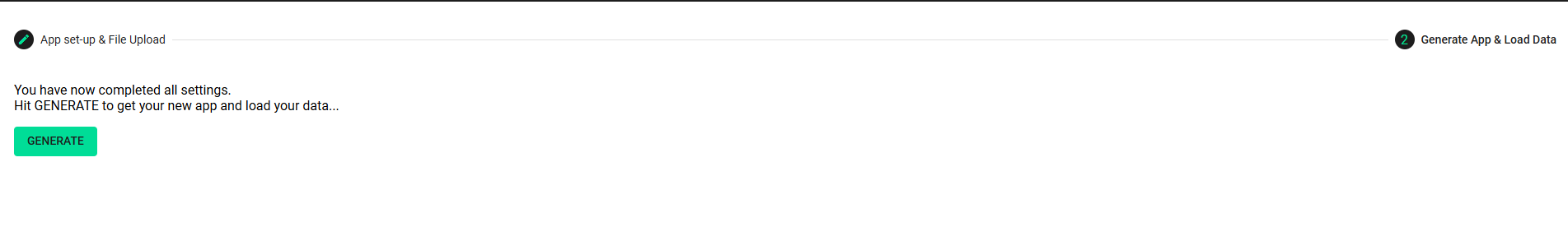 Generate App & Load Data