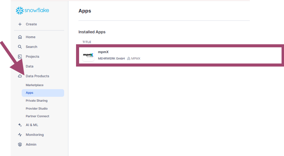 Location of your Apps