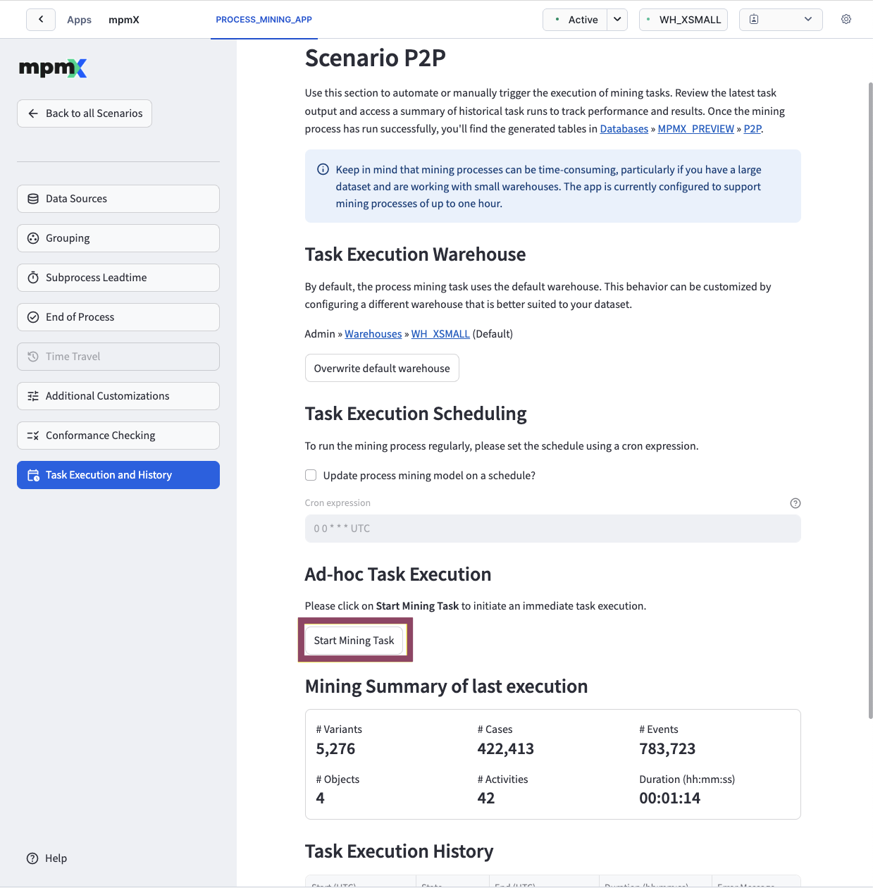 Start Process Mining