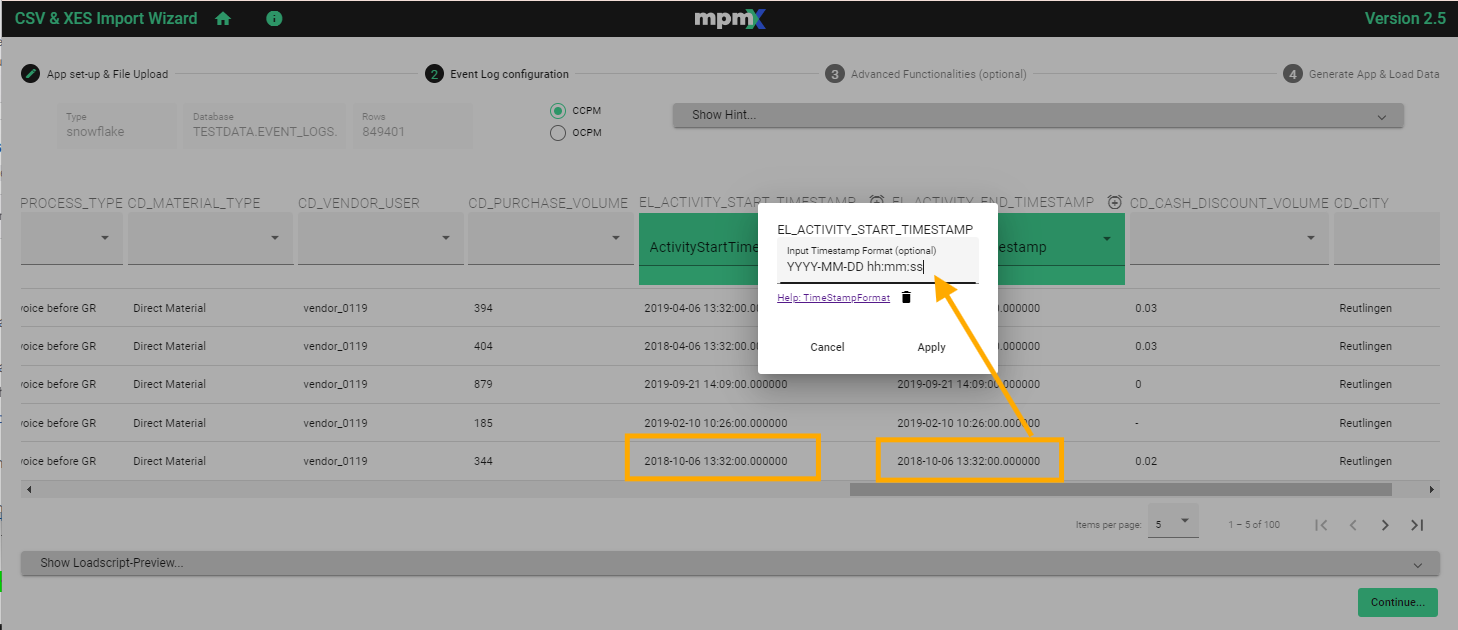 Event Log Database - Format Timestamp