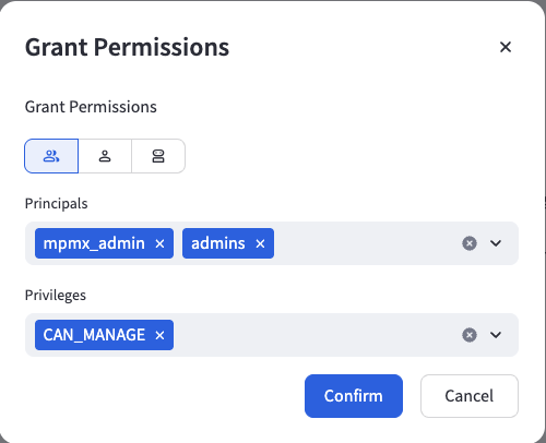 Permissions Grant