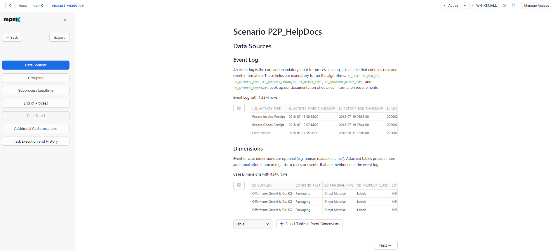 Example Scenarios - Select an Event Log