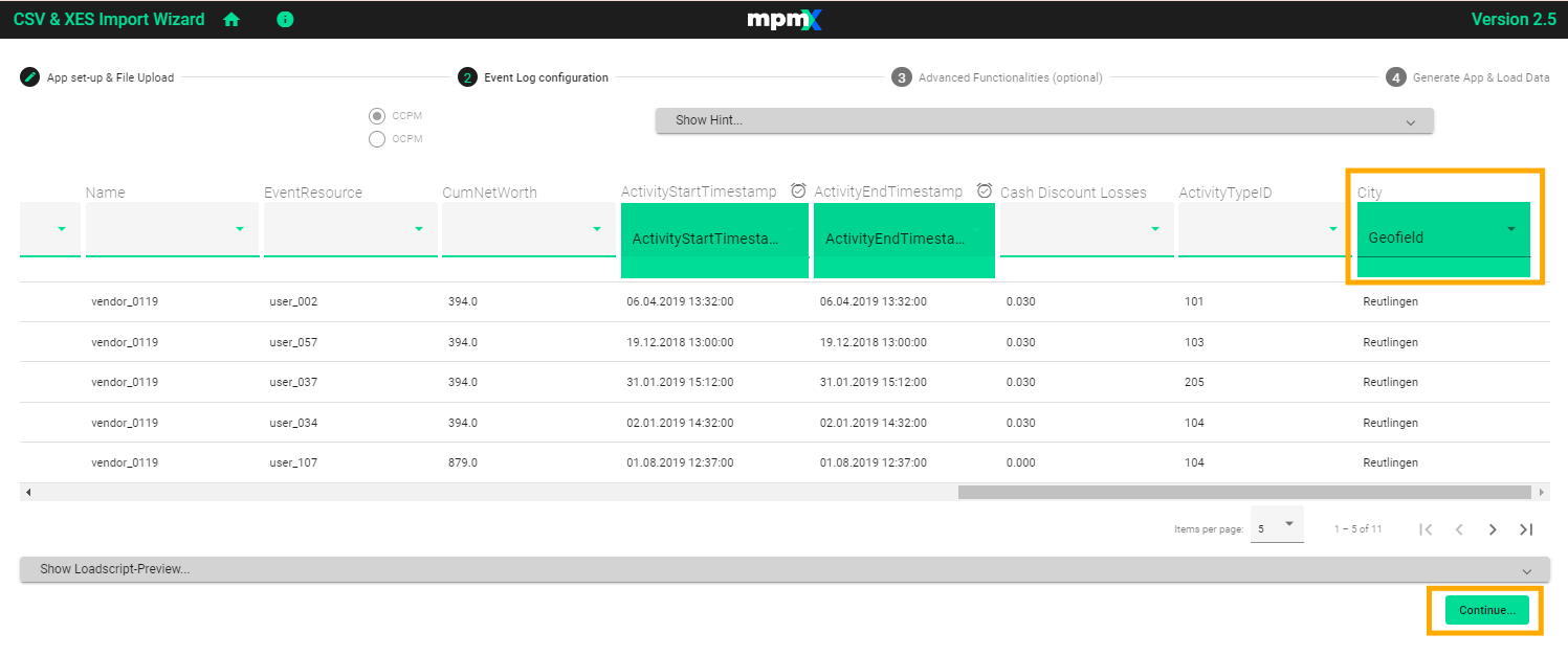 Server - Geofield Continue