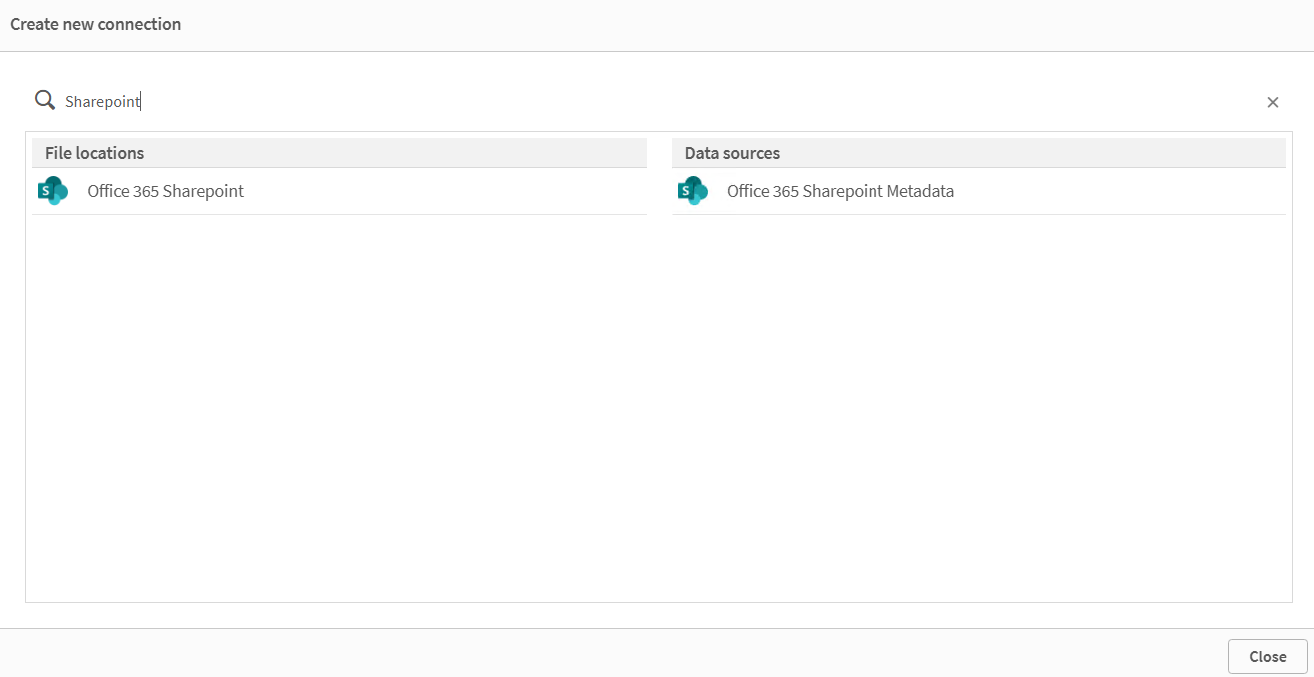 Sharepoint Data Connections