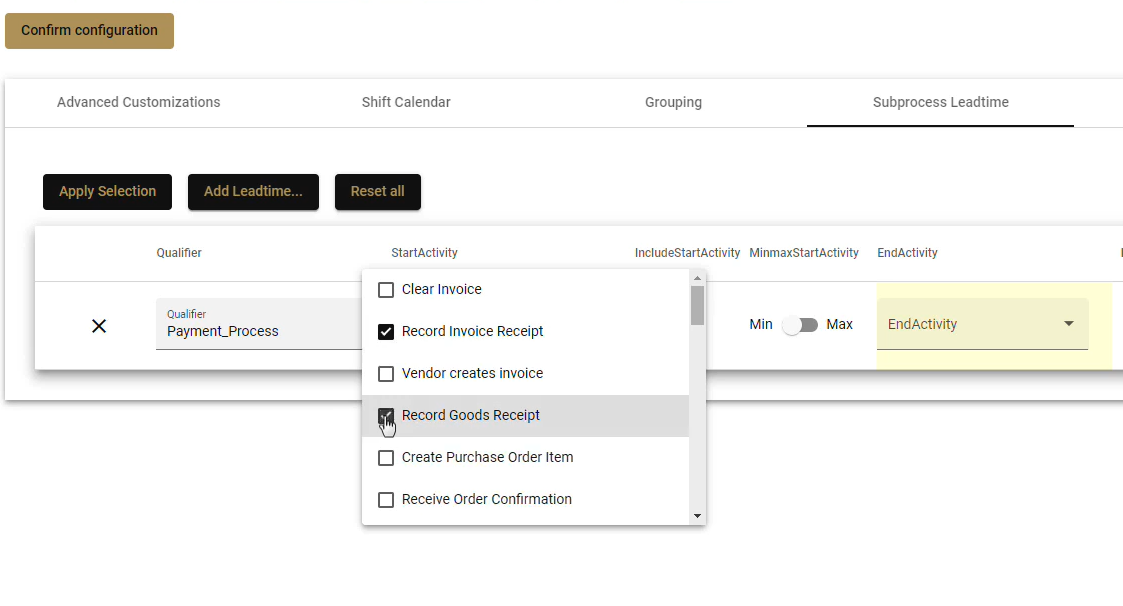 Subprocess Multiple Start Activities