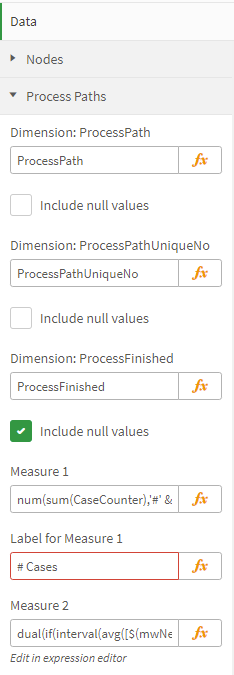 Process Paths - Dimensions